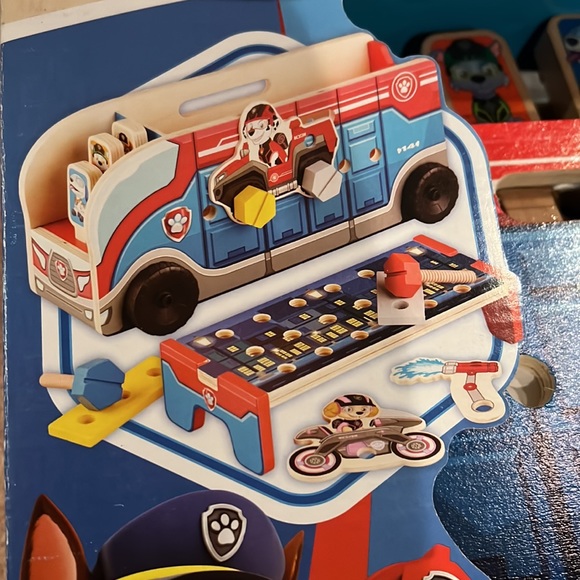NIB Melissa & Doug 35pc Wooden Paw Patrol 2 Match & Build Mission Cruiser - Picture 3 of 7